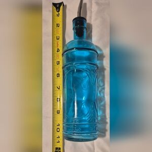 Couronne Co. Olive Branch Recycled Glass Oil or Vinegar Bottle with Pour Spout. 